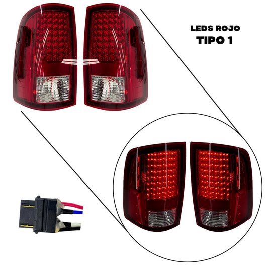 CALAVERA RAM PU 09-18 LED ROJO TIPO 1 JGO 2PZS CN