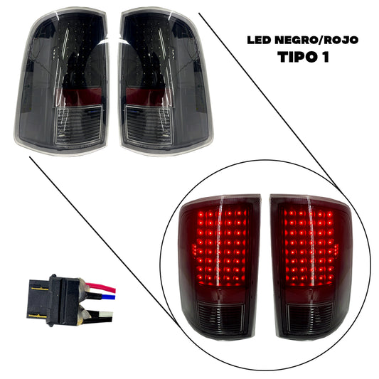 CALAVERA RAM PU 09-18 LED NGR/ROJ  TIPO 1 JGO 2PZS CN