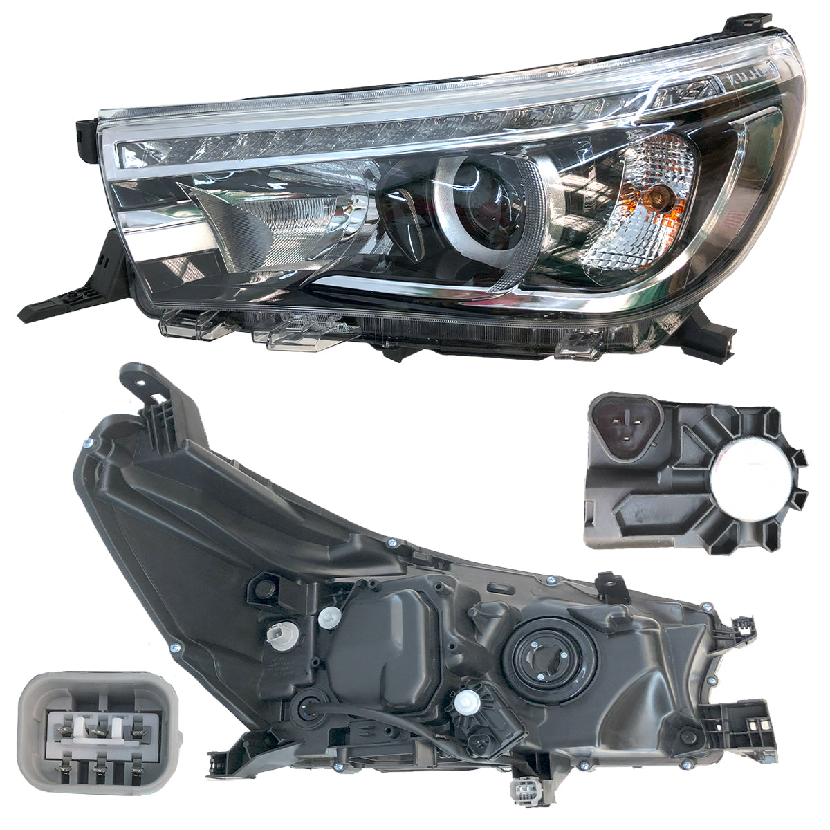 FARO HILUX 16-20 C/LED C/LUPA C/MOTOR L CN