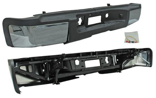 DEFENSA TRASERA CHEV PU 08-13 CROMO COMPLETA S/H P SENSOR *HASTA AGOTAR*