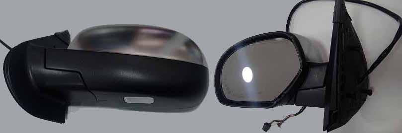 ESPEJO SUBURBAN 07-13/ SUBURBAN 06-10 ELECTRICO C/DIRECC C/DESEMPAÑANTE AUTOABAT C/MEMORIA C/LUZ INF ACERO INOX 15PIN L