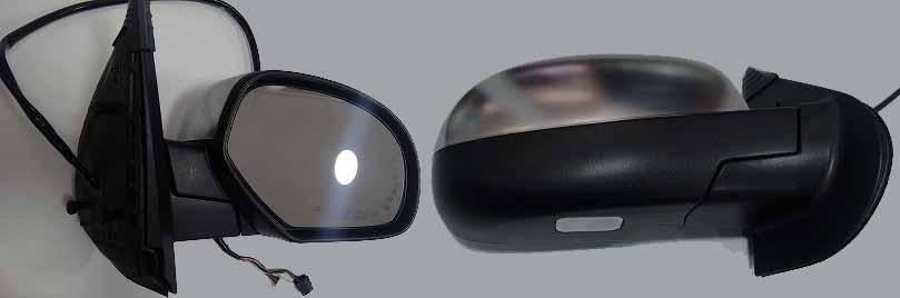 ESPEJO SUBURBAN 07-13/ SUBURBAN 06-10 ELECTRICO C/DIRECC C/DESEMPAÑANTE AUTOABAT C/MEMORIA C/LUZ INF ACERO INOX 15PIN L