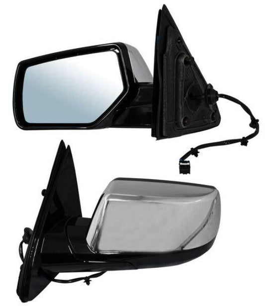 ESPEJO TAHOE / YUKON 15-20 ELECTRICO C/DESEMPAÑANTE PUNTO CIEGO CROMO 5PIN L