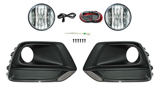 FARO NIEBLA TRAX 17-20 C/BASE C/PARRILLA FILO CROMO JUEGO CN