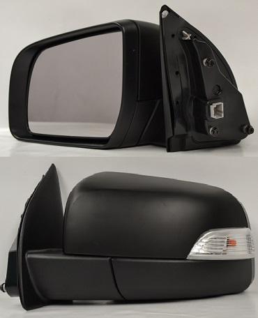 ESPEJO RANGER 13-22 ELECTRICO C/DIRECC NEGRO 5PIN L