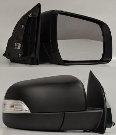 ESPEJO RANGER 13-22 ELECTRICO C/DIRECC AUTOAB NEGRO 7PIN R