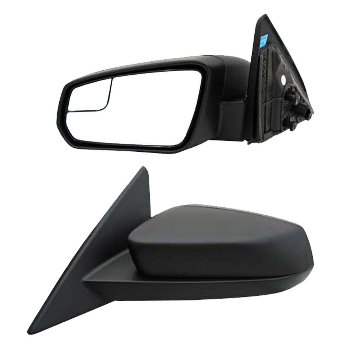 ESPEJO MUSTANG 13-14 ELECTRICO C/LUZ INF C/PUNTO CIEGO TEXTURADO 7PIN L