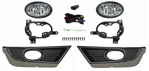 FARO NIEBLA CRV 17-19 C/PARRILLA FILO CROMO JUEGO CN