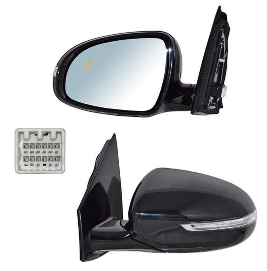 ESPEJO SPORTAGE 17-22 ELECTRICO C/DESEMPAÑANTE C/DIRECC C/SENSOR PUNTO CIEGO AUTOABATIBLE 10PIN L