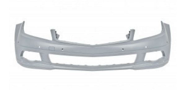 FASCIA DELANTERA MERCEDES BENZ CLASE C 08-11 S/MOLDURA S/HOYO P/SENSOR