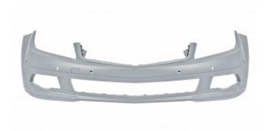 FASCIA DELANTERA MERCEDES BENZ CLASE C 08-11 S/MOLDURA S/HOYO P/SENSOR