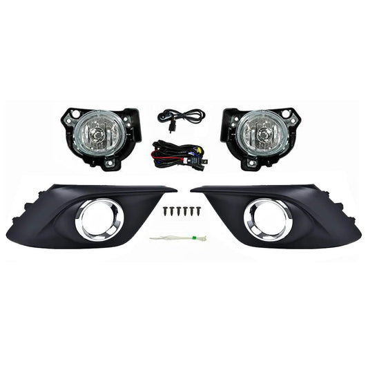 FARO NIEBLA MAZDA 3 14-16 C/PARR ARO CROMO JGO CN