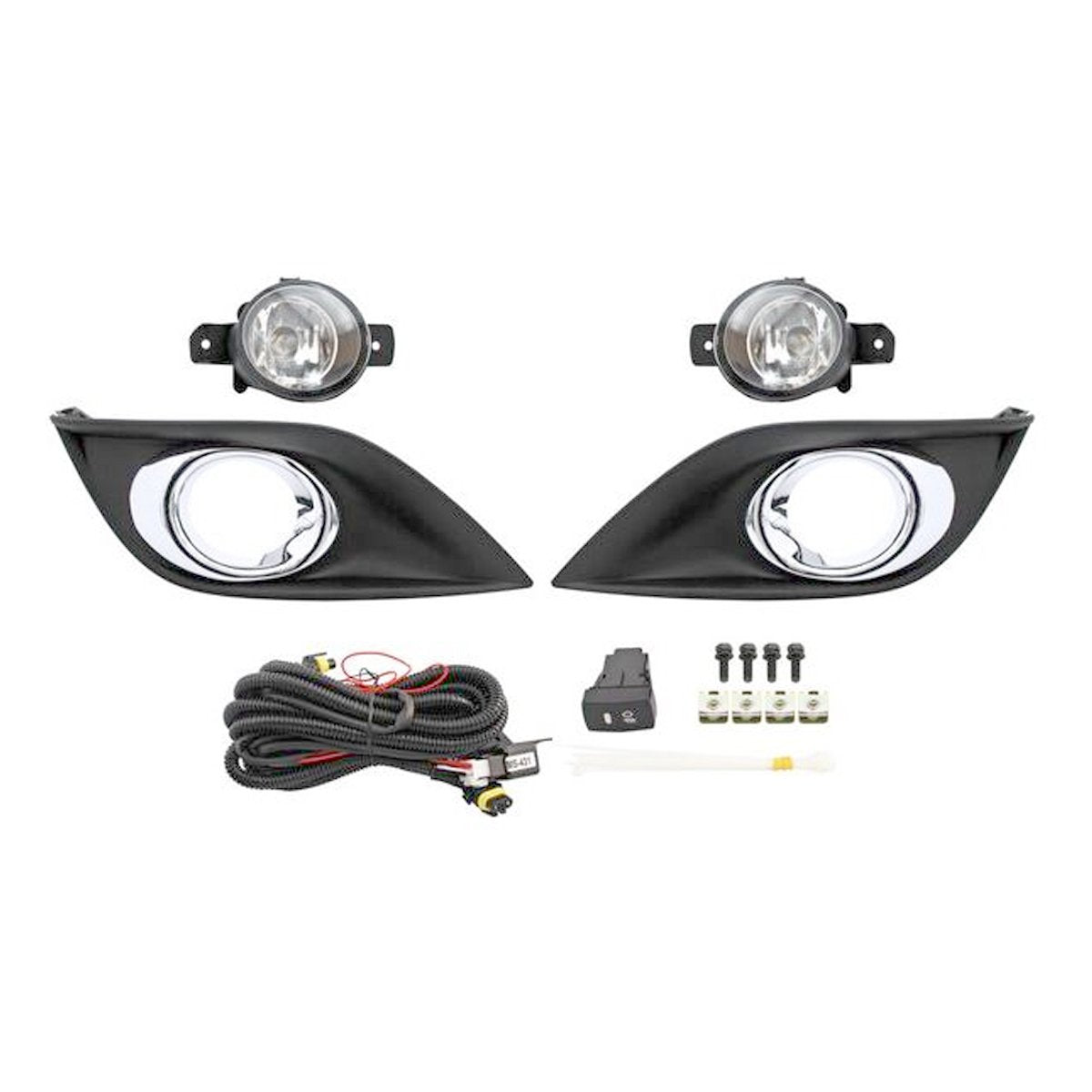 FARO NIEBLA VERSA 15-19/ V-DRIVE 20-25 C/PARRILLA ARO CROMO JUEGO CN