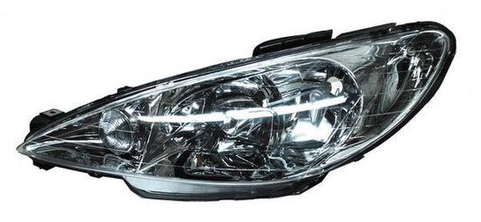 FARO PEUGEOT 206 01-09 LISO DOBLE FOCO L
