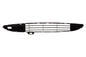 PARRILLA FASCIA PEUGEOT 206 2001-2004 ANGOSTA