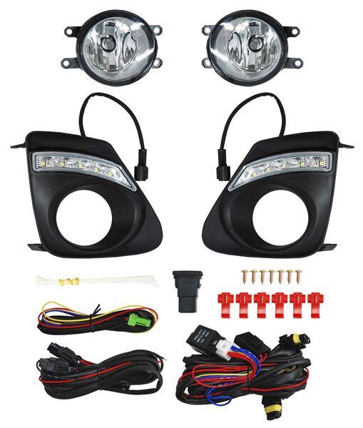 PARRILLA FASCIA COROLLA C/LEDS P/FARO NIEBLA 11-13 JGO CN