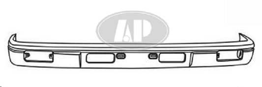 DEFENSA DELANTERA TOYOTA PU 87-88 CROMO 1 PZA