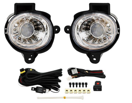 FARO NIEBLA HILUX 12-15 LEDS C/BASE JUEGO CN