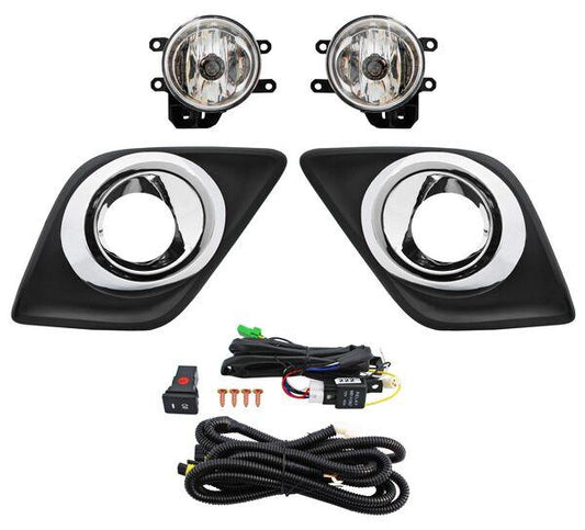 FARO NIEBLA HILUX 16-25 C/PARRILLA FILO CENTRAL CROMO JUEGO CN
