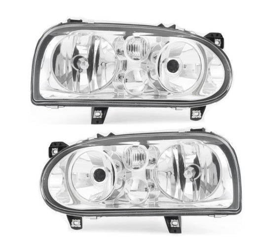 FARO GOLF A3 93-98 2 FOCOS CROMO JUEGO 2PZ CN